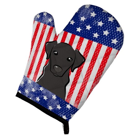 Carolines Treasures American Flag and Black Labrador Oven Mitt BB2165OVMT